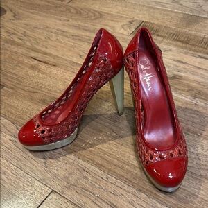 Cole Haan Red Patent Leather Heels